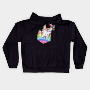 Baby Rainbow Dragon Kids Hoodie